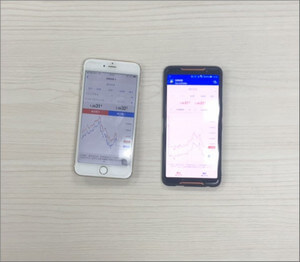 2つのスマートフォン