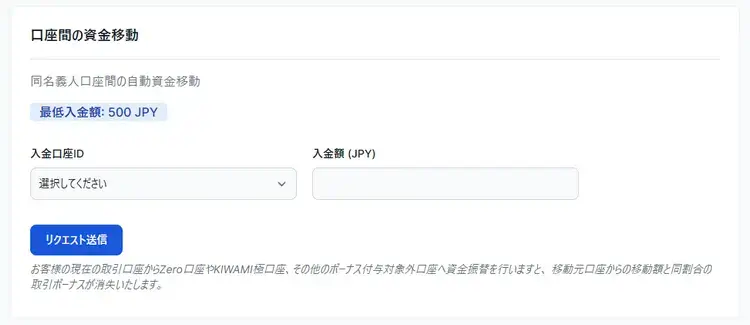 XM資金移動でゼロカットを発動