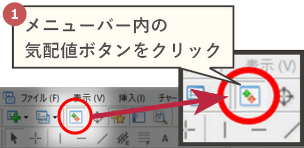 MT4メニューバー気配値