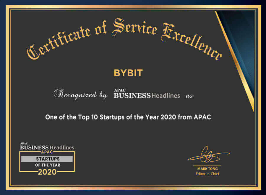 Bybit APAC Top 10 Startups of the Year 2020