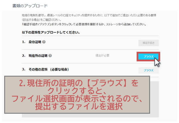 iForex本人確認書類提出10