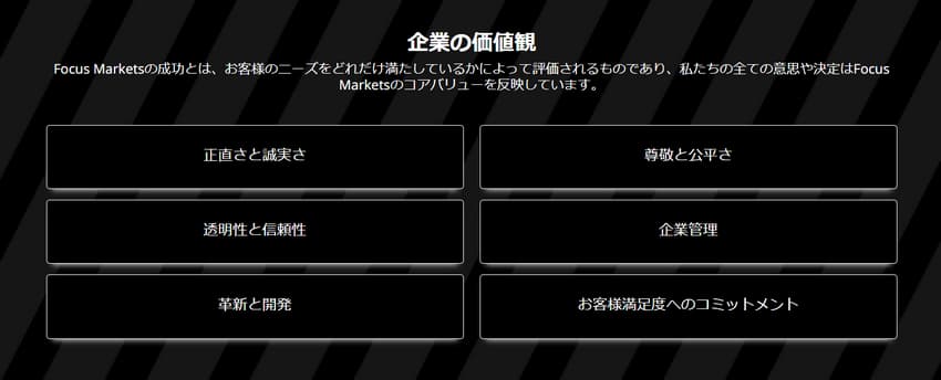 Focus Markets会社概要2