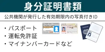 XM身分証明書類一覧イメージ