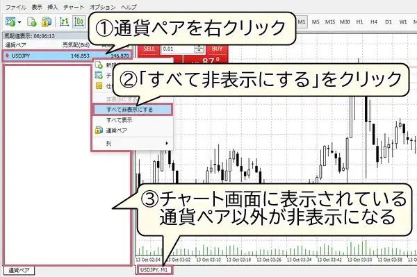 xmウェブトレーダーすべて非表示