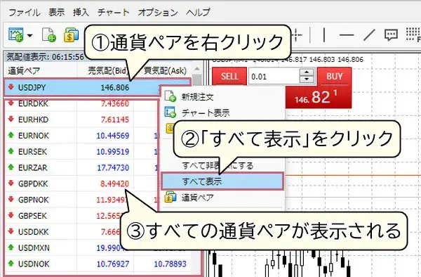 xmウェブトレーダーすべて表示