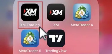 XMTradingアプリを立ち上げる