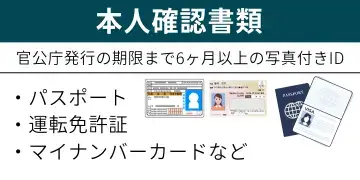 XS.comに提出が必要な本人確認書類