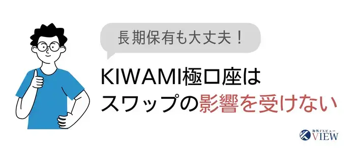 KIWAMI極口座はスワップフリー