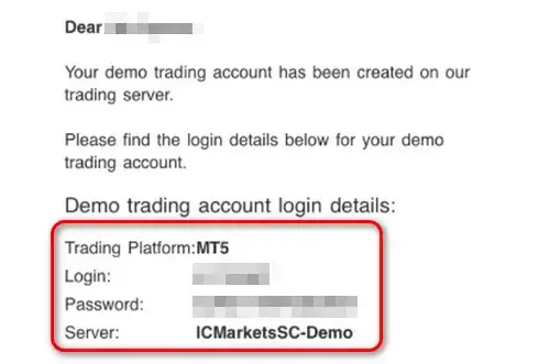 IC Marketsデモ口座ログイン情報