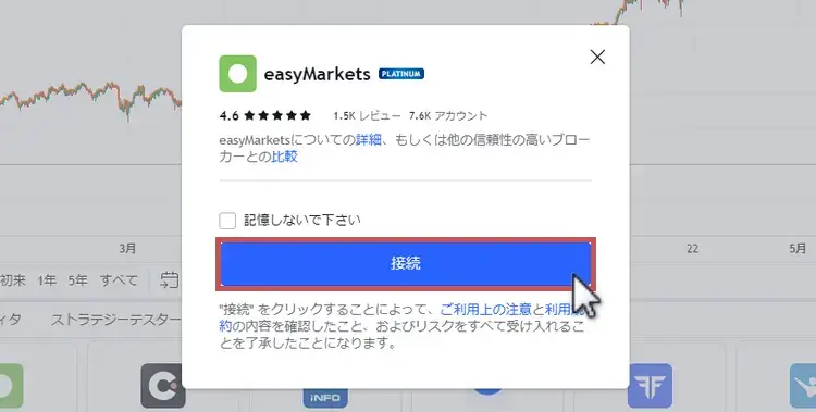 easyMarketsとTradingViewを連携3