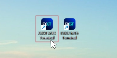 FXGT MT4へログインする手順1:MT4を起動