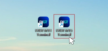 FXGT MT5へログインする手順1:MT5を起動