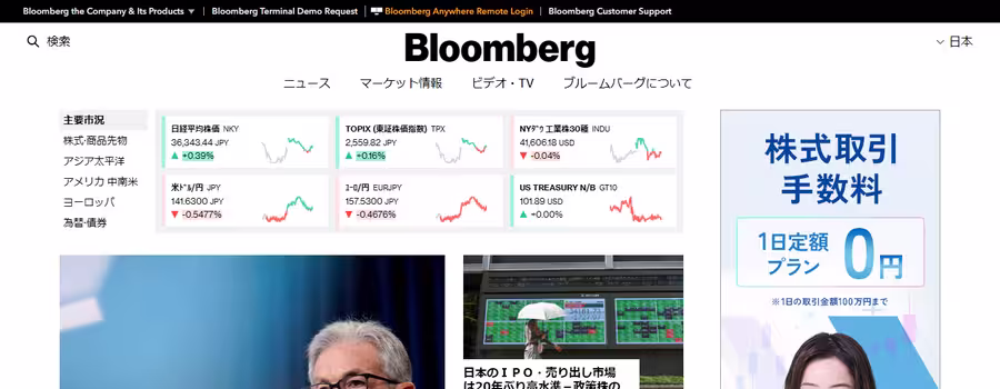 Bloomberg公式サイト