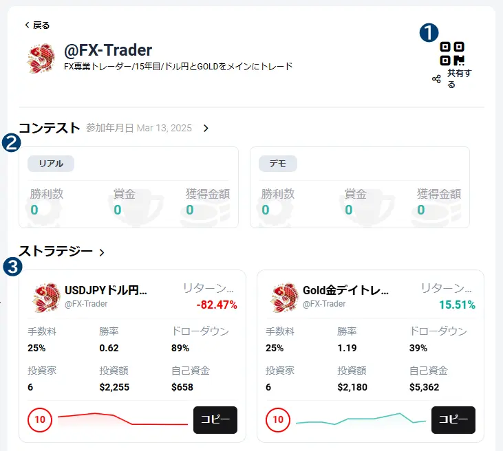 ストラテジーマネージャーの個別ページ